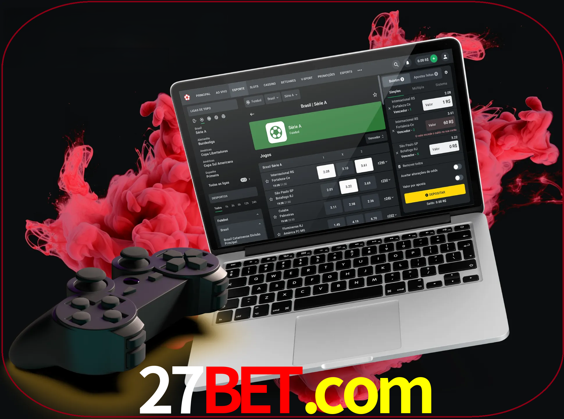 Visite a secção especial de jogos de vídeo em 27bet para descobrir em que jogos pode apostar e ganhar muito dinheiro.