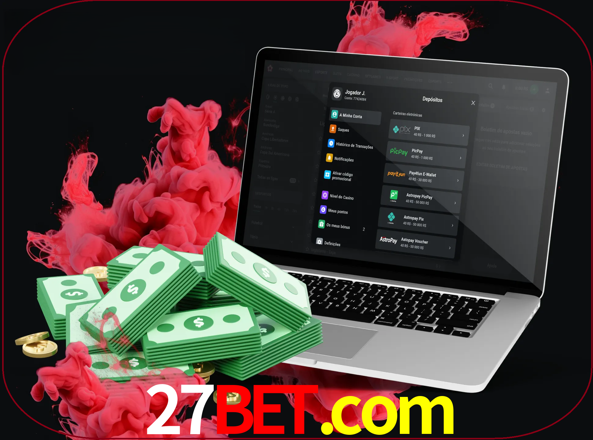 Para efetuar um depósito na sua conta 27bet, basta escolher o método de depósito e especificar o montante.