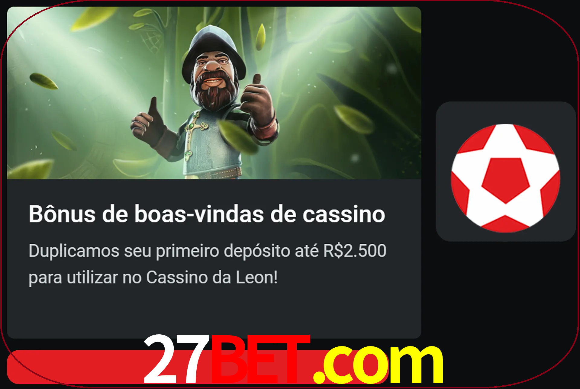 Receba seu dinheiro do bônus de boas-vindas após o primeiro depósito.