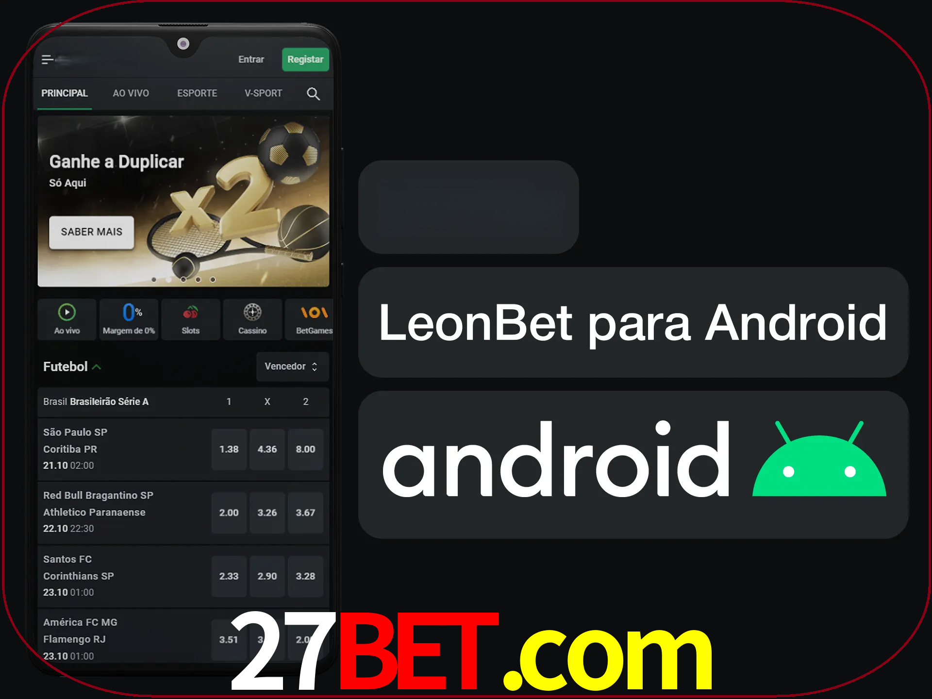 Adquira sua versão poket de LeonBet.